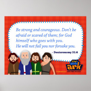 Deuteronomy 31:6 poster
