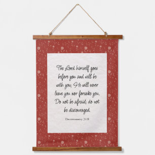 Deuteronomy 31:8 Bible Verse Image Hanging Tapestry