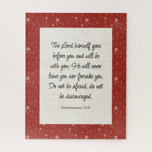 Deuteronomy 31:8 Bible Verse Image Jigsaw Puzzle