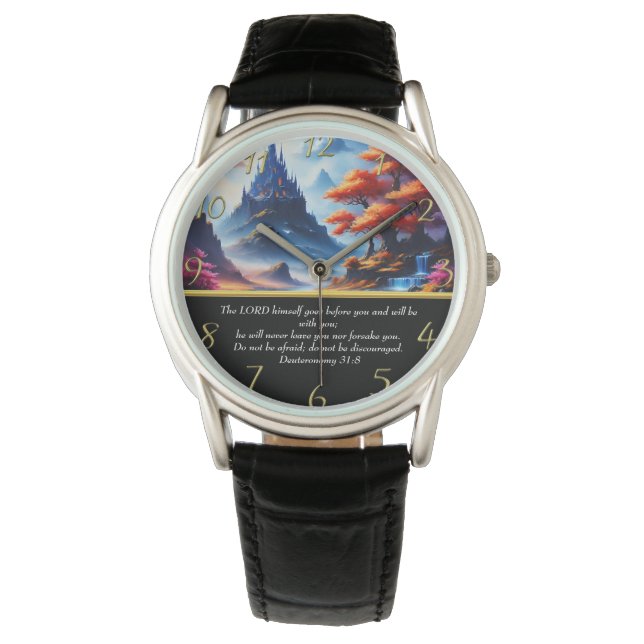 Deuteronomy 31:8 moutain lake  watch (Front)