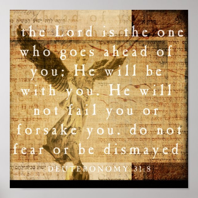 Deuteronomy 31:8 poster (Front)