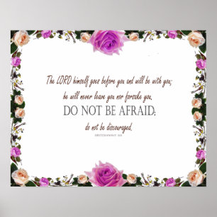 Deuteronomy 31, Do Not Be Afraid, Poster
