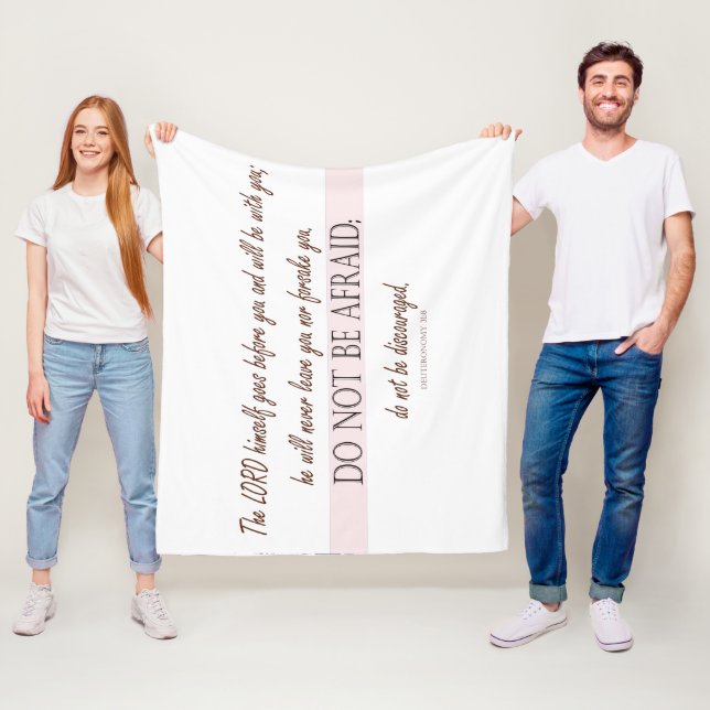 Deuteronomy 31 fleece blanket (In Situ)