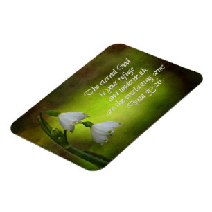 Deuteronomy 33:26 Eternal Refuge Inspirational Magnet