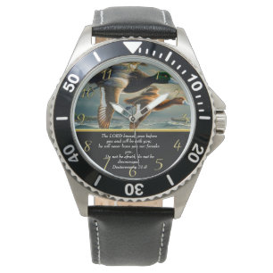 Deuteronomy Christian Faith cross with ducks     Watch