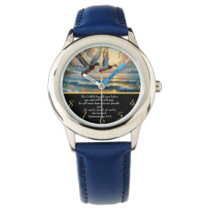   Deuteronomy Christian Faith cross with ducks     Watch