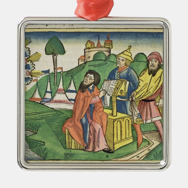 Deuteronomy: Frontispiece in which God makes the L Metal Tree Decoration (Front)