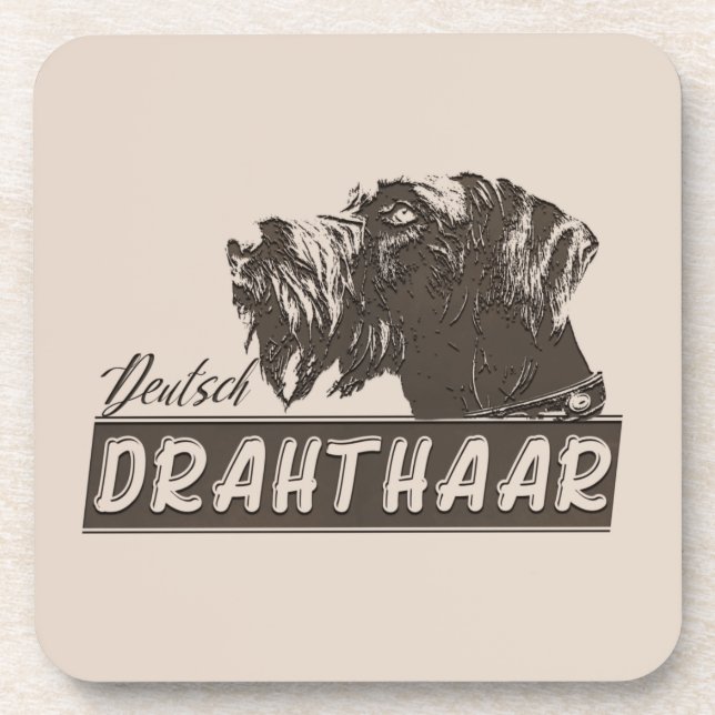 Deutsch Drahthaar  Coaster (Front)