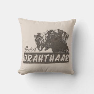 Deutsch Drahthaar Cushion