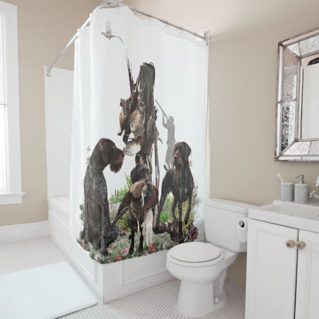 Deutsch Drahthaar(GWP) Shower Curtain (In Situ)