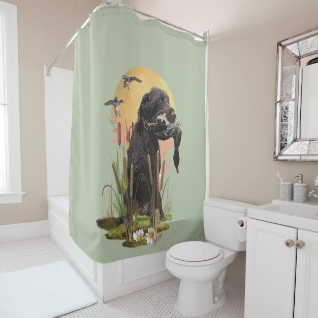 Deutsch Drahthaar(GWP) Shower Curtain (In Situ)