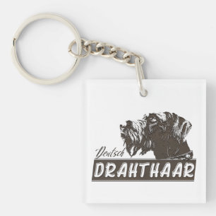 Deutsch Drahthaar  Key Ring