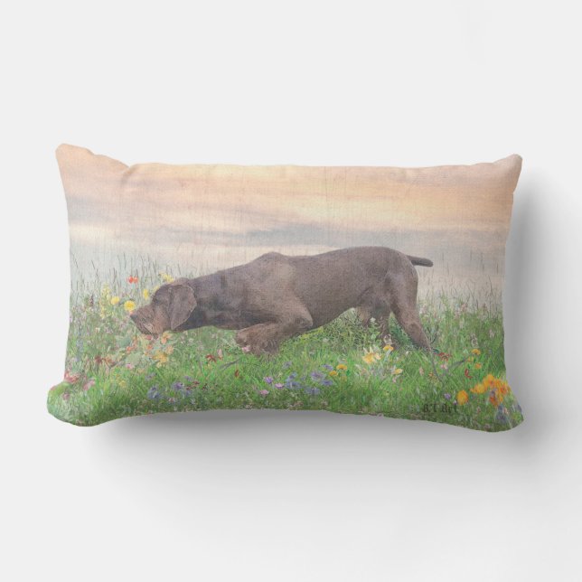 Deutsch Drahthaar   Lumbar Cushion (Front)