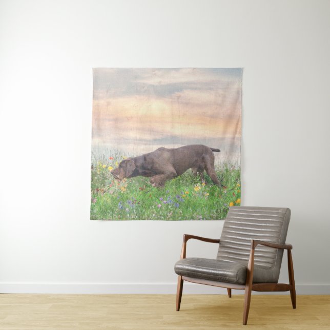 Deutsch Drahthaar    Tapestry (In Situ)