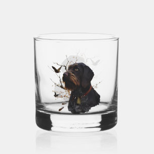 Deutsch Drahthaar  Whiskey Glass