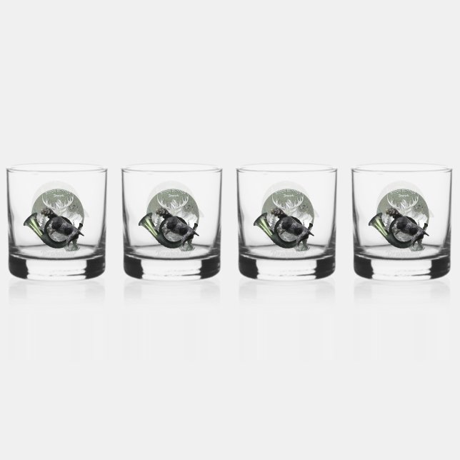 Deutsch Drahthaar  Whiskey Glass (Front)