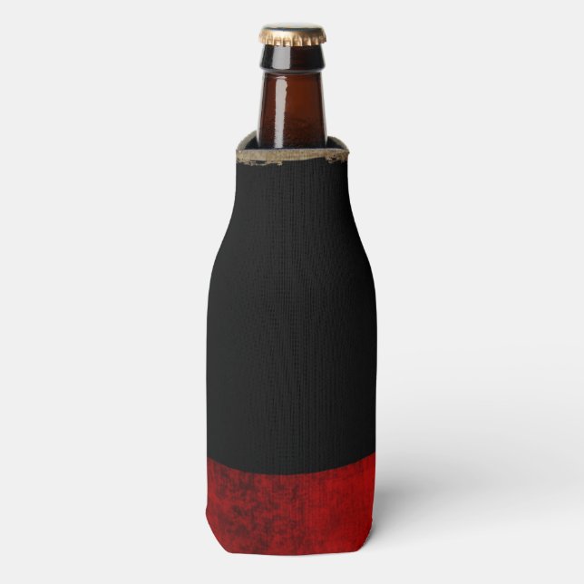 Deutsch Flagge - Vintage... Bottle Cooler (Bottle Front)