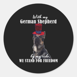 Deutsch Funny American German Dogs Quotes Germany  Classic Round Sticker