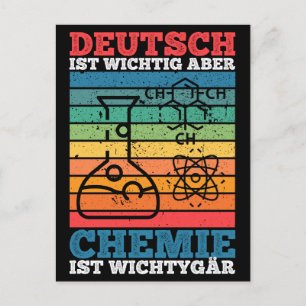Deutsch Ist Wichtig Aber Chemie I Wichtiger tiger Postcard
