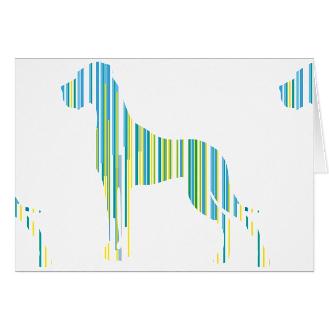 Deutsche Dogge Minimalistisch (Front Horizontal)