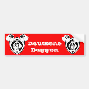 Deutsche Dogge Wappen Bumper Sticker