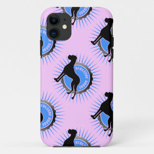 Deutsche Doggem Stern und Schrift iPhone 11 Case