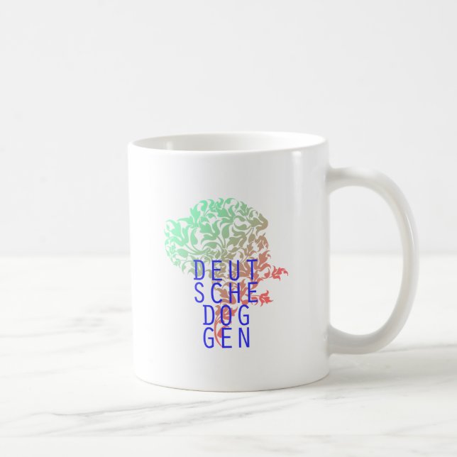 Deutsche Doggen Blatt Kopf Coffee Mug (Right)