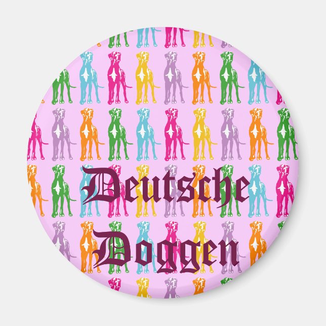 Deutsche Doggen Logo Magnet (Front)