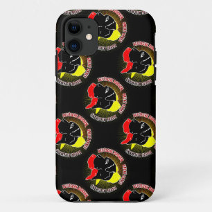 Deutsche Doggen Schwarz Rot Gold iPhone 11 Case