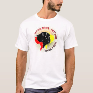 Deutsche Doggen Schwarz Rot Gold T-Shirt