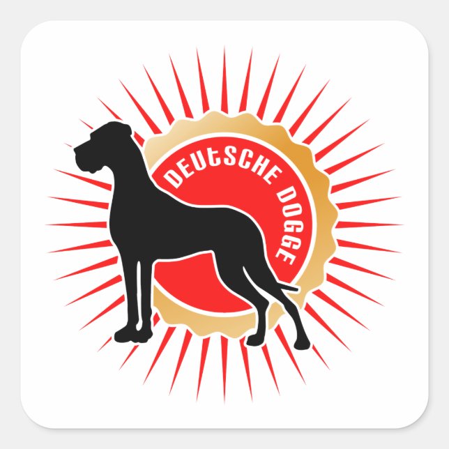 Deutsche Doggen Sticker (Front)