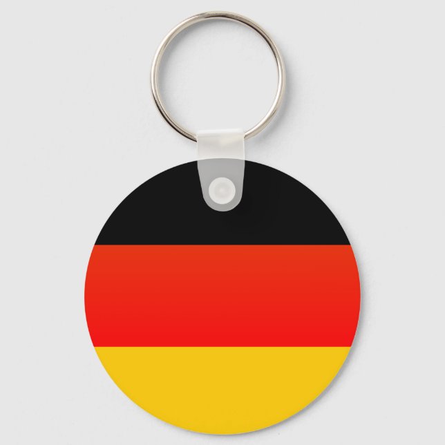 Deutsche Flagge or German Flag Key Ring (Front)