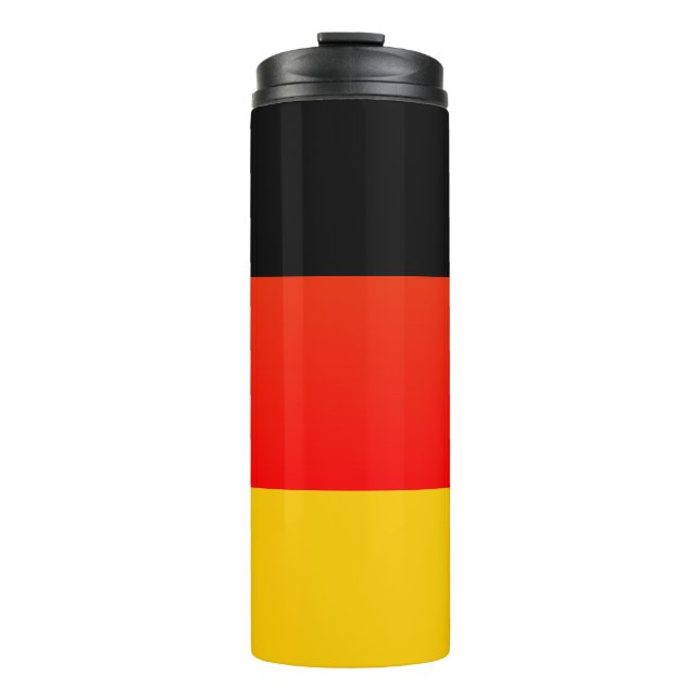 Deutsche Flagge or German Flag Thermal Tumbler (Front)