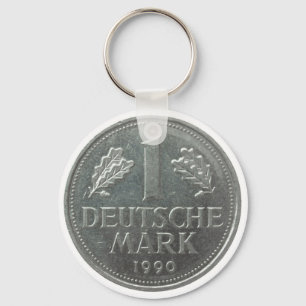 Deutsche Mark coin Key Ring