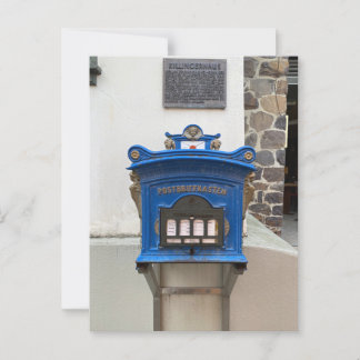 Deutsche Post (German Post) - Blue Postcard