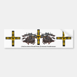 Deutscher Orden zwei Ritter Bumper Sticker
