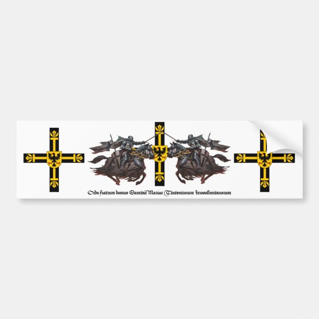 Deutscher Orden zwei Ritter Bumper Sticker (Front)