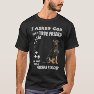 Deutscher Pinscher Dog Mum Dad Costume Cute German T-Shirt