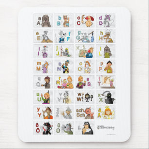 Deutsches Fingeralphabet II Mouse Pad