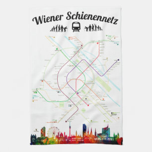 " Deutschland: 2021/heute - MÜNCHEN Schienennetz Tea Towel
