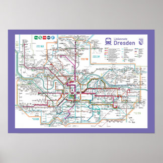 " Deutschland: 2022/heute Dresden - Liniennetz ... Poster