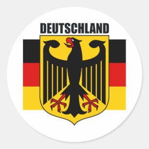 Deutschland 2 classic round sticker