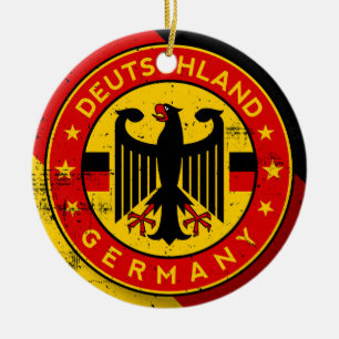 Deutschland, Badge of Germany Ceramic Ornament
