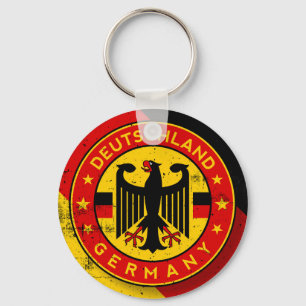 Deutschland, Badge of Germany Key Ring