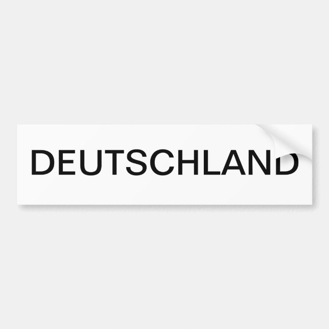 DEUTSCHLAND BUMPER STICKER (Front)
