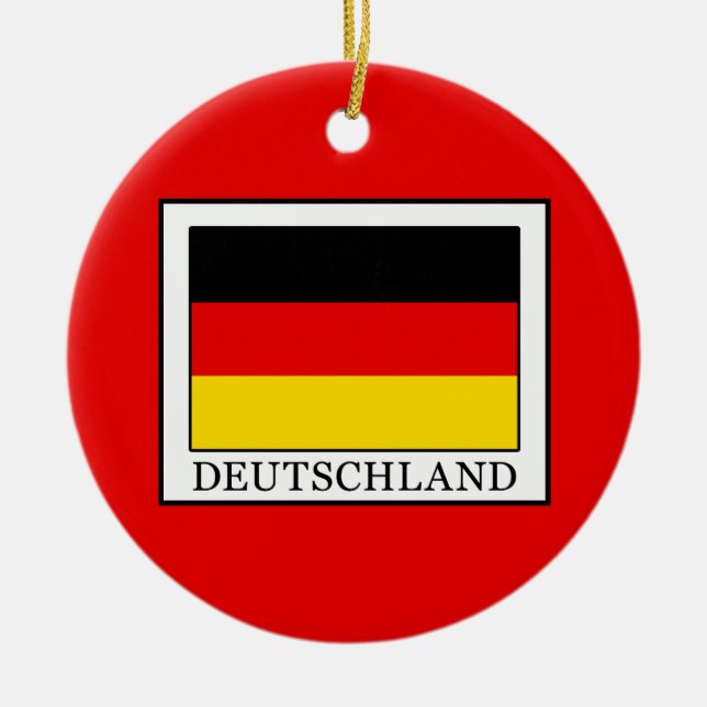 Deutschland Ceramic Ornament (Front)