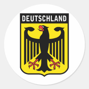 Deutschland Classic Round Sticker