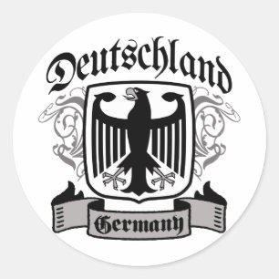 Deutschland Classic Round Sticker