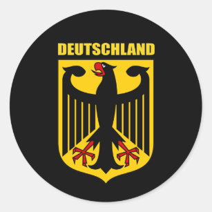 Deutschland Coat of Arms Classic Round Sticker
