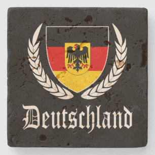 Deutschland Crest Stone Coaster
